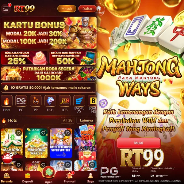 RT99 Bonus Member Baru 100%